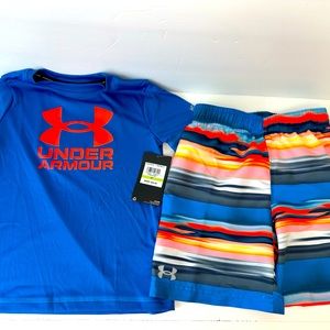 Under Armour boys 2 piece swim set size 4T